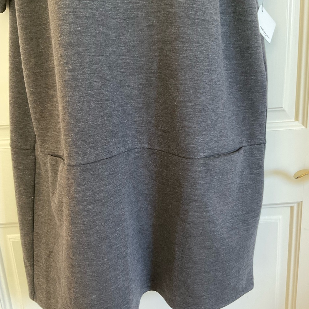 Halogen shift dress extra large gray, dark charcoal, Heather 2 front pockets NWT - Picture 7 of 16